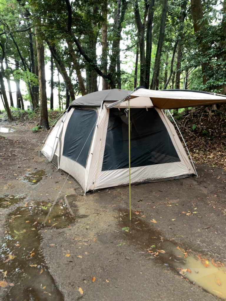 名もない村で雨が降り続けた翌朝の風景